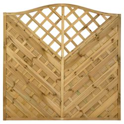 Timberdale 1.8mx1.8m Verona 4 Screen Pack with Posts and Fixing Brackets