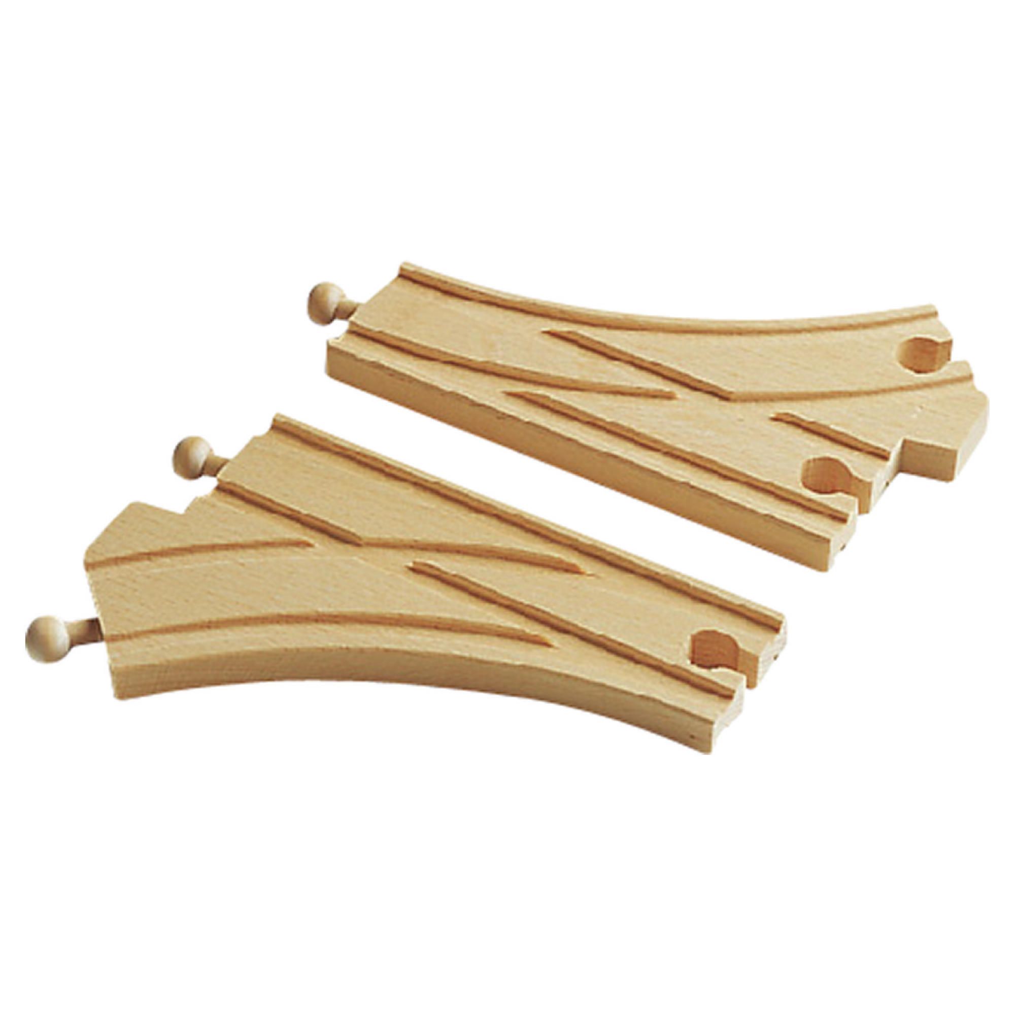Brio Classic Accessory Curved Switching Tracks - Wooden Toy