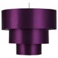 Tesco Lighting Bianca Satin 3 tier Shade Plum
