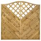 Timberdale 1.8mx1.8m Verona 5 Screen Pack with Posts and Fixing Brackets