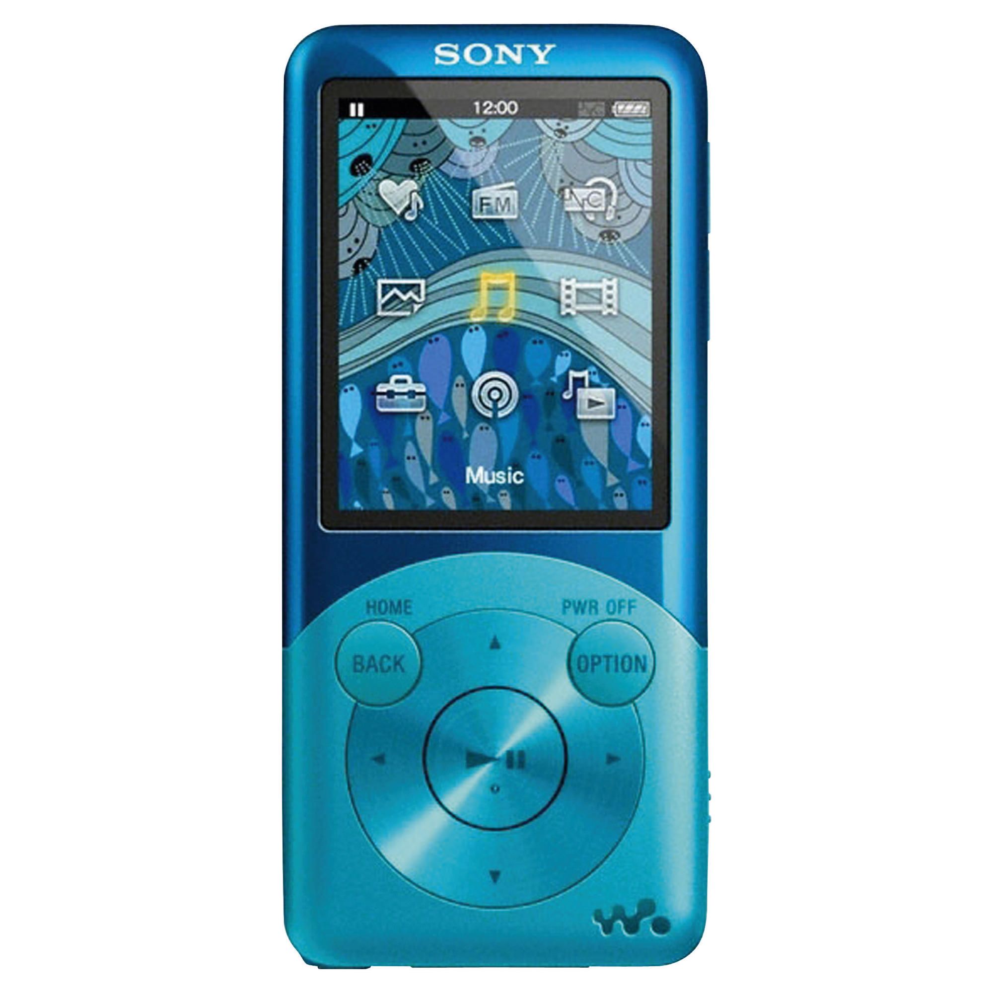 SONY WALKMAN S755 16GB MP3 PLAYER BLUE