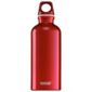 SIGG Traveller Classic Aluminium Drinking Water Bottle, 0.4L Red