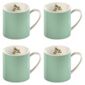 Katie Alice Blue Spots Set of 4 Can Mugs.