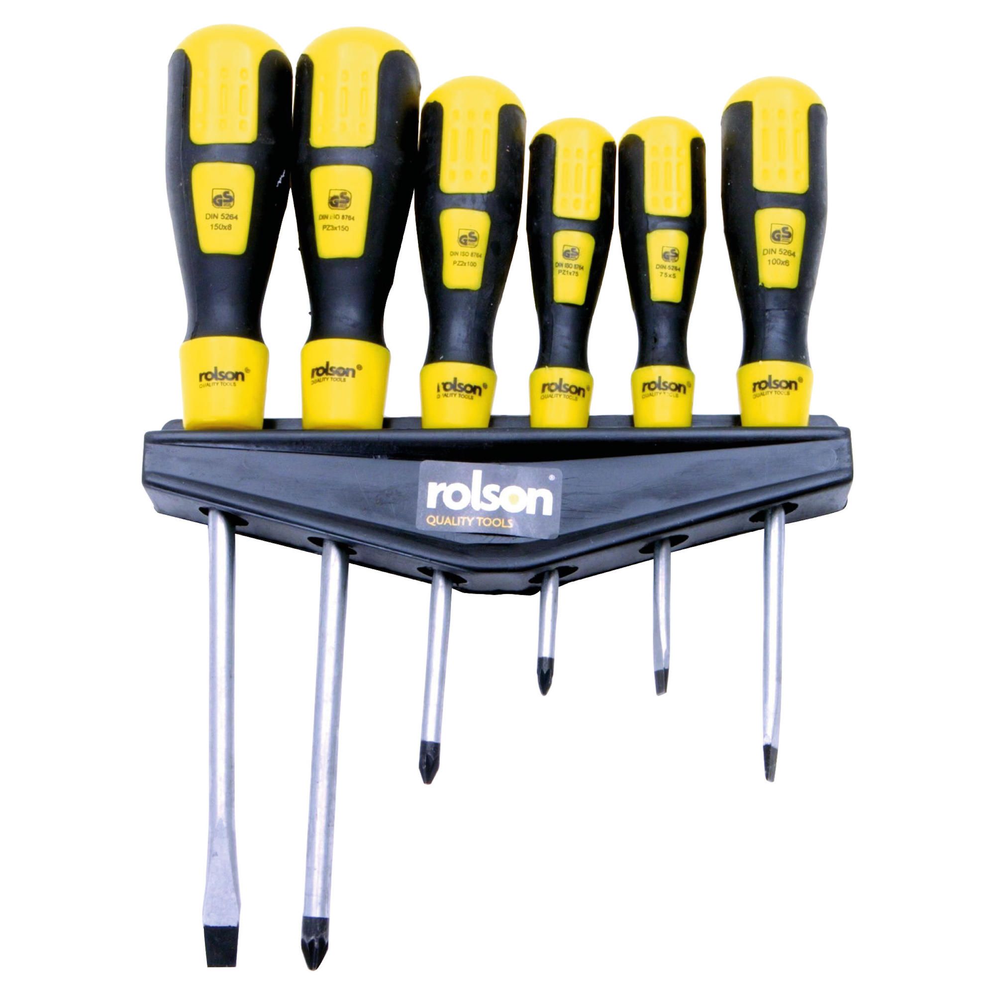 Rolson 6pc Screwdriver Set