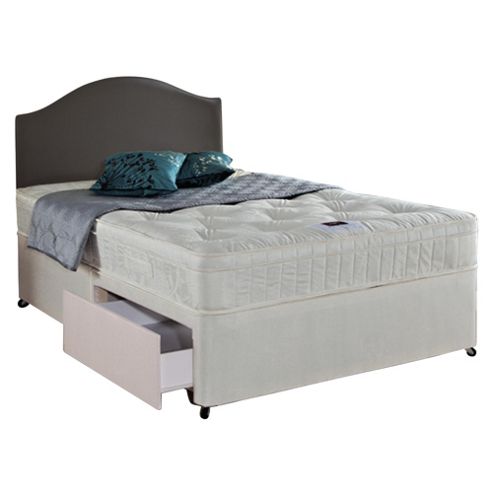Image of Airsprung Danbury Memory Cushion Top Double 2 Drawer Divan Bed
