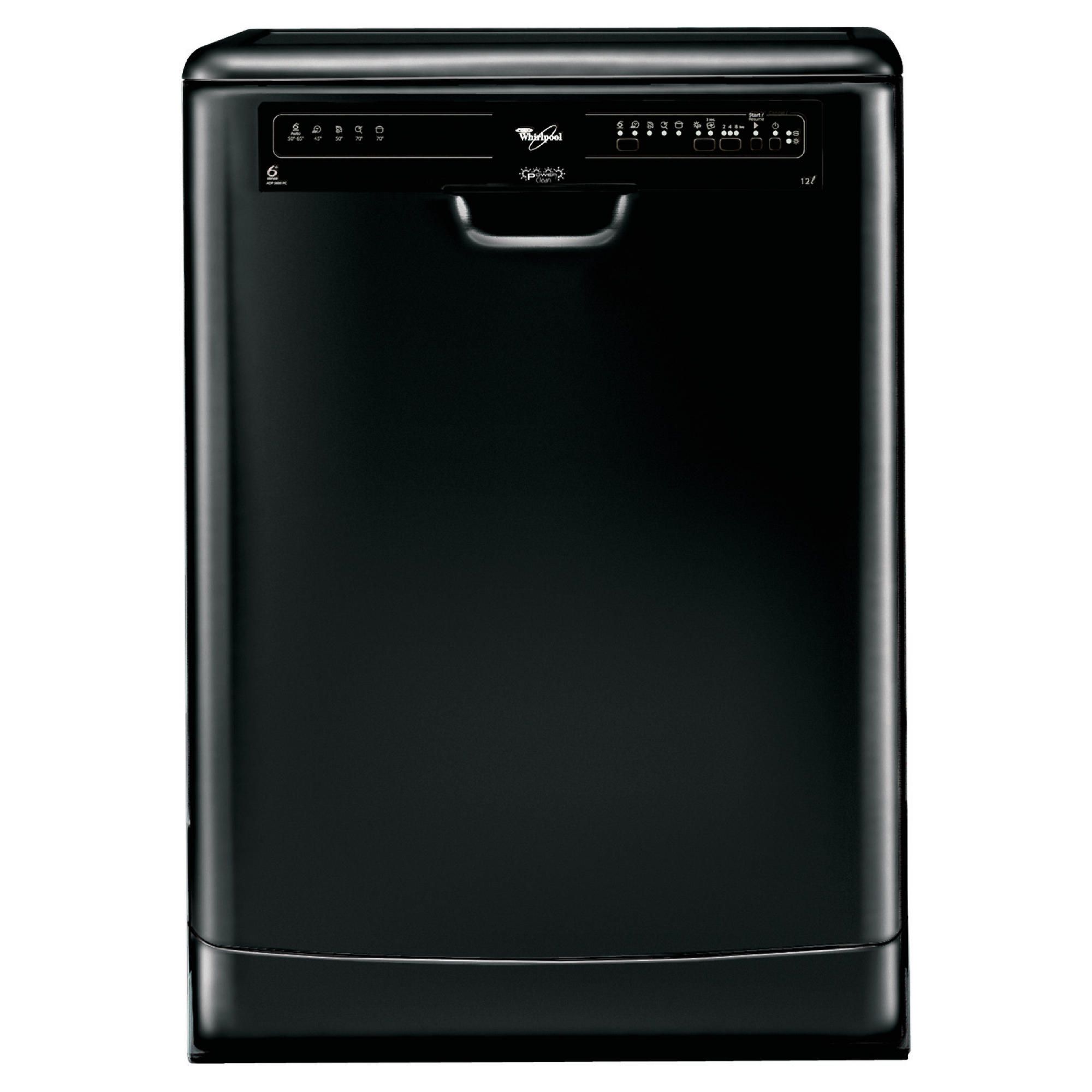 Whirlpool ADP5600 Full Size Black Dishwasher