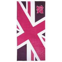 Union Jack Beach Towel, Pink