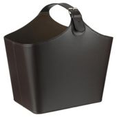 Tesco Faux Leather Magazine Basket with Buckle