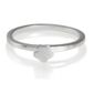 Sterling Silver Flower Stacking Ring, Medium