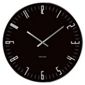 Karlsson XL Slim Index Wall Clock with Mirrored Edge in Black