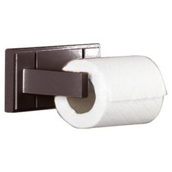 Croydex Toilet Roll Holder Dark Wood