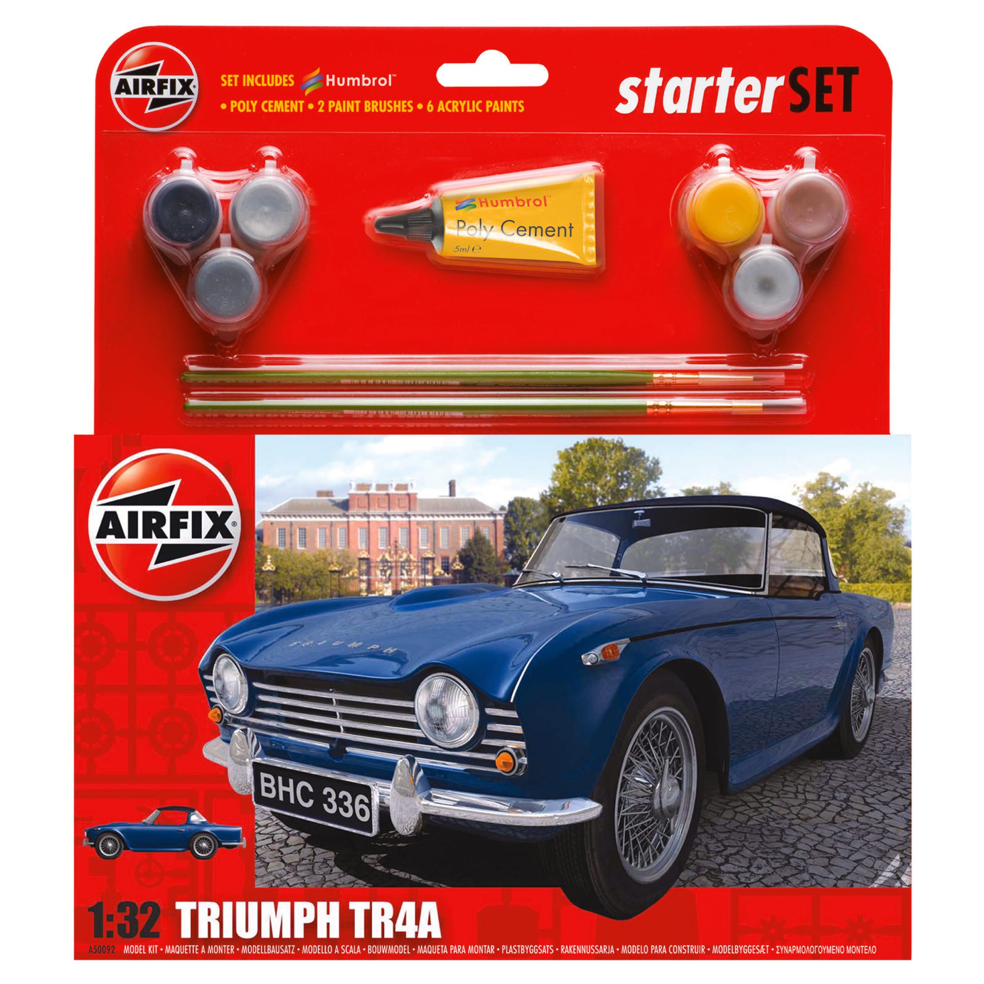 Airfix Triumph Tr4 1:72 Scale Cat 2 Gift Set