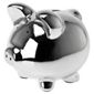 Present Time Moneybank Pig Ceramic chrome