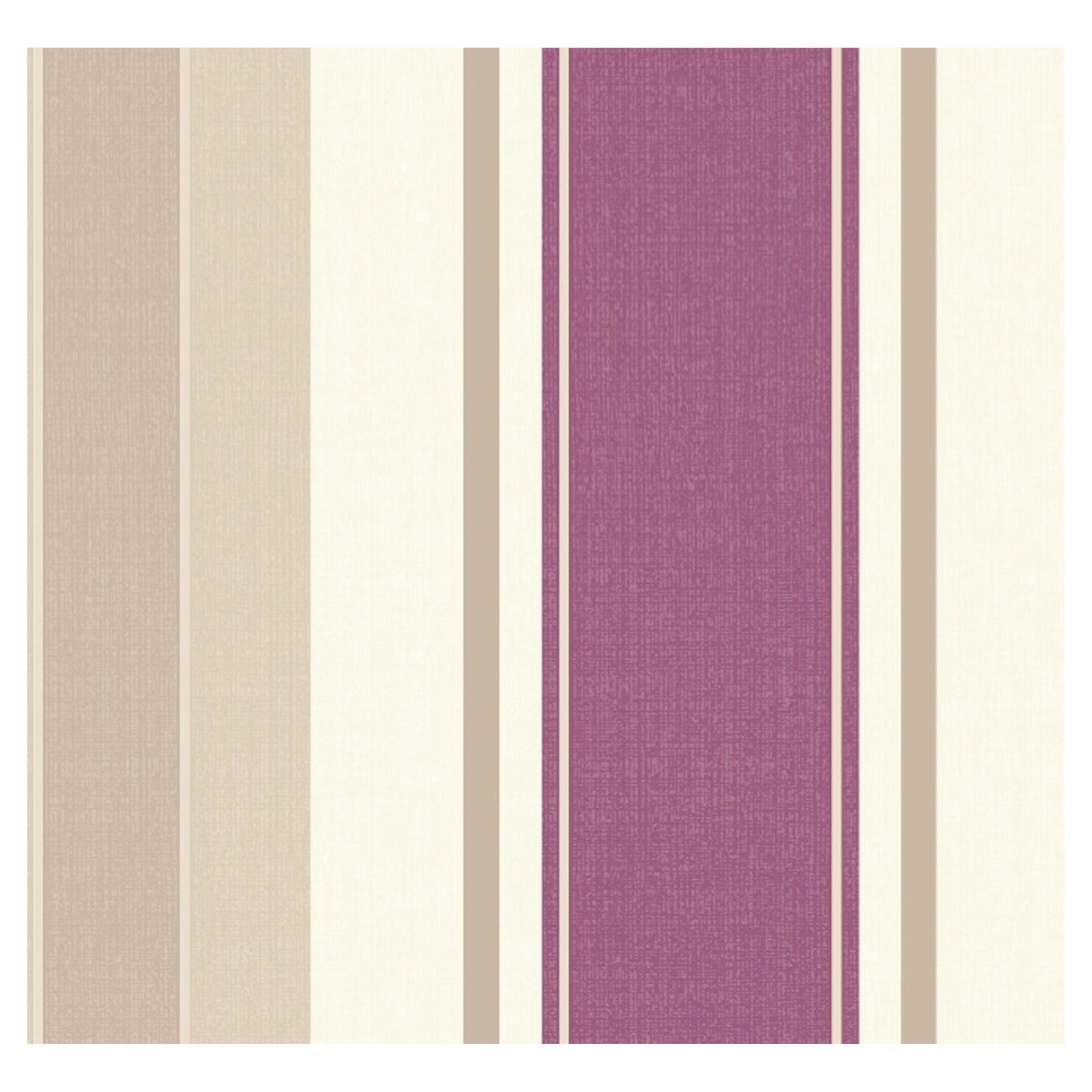 Arthouse Adelphi stripe plum wallpaper