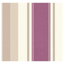 Arthouse Adelphi stripe plum wallpaper
