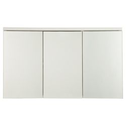 Tesco White Triple Mirror Door Cabinet