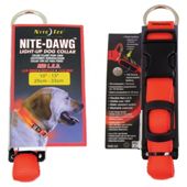 Nite Dawg LED Collar Small Orange