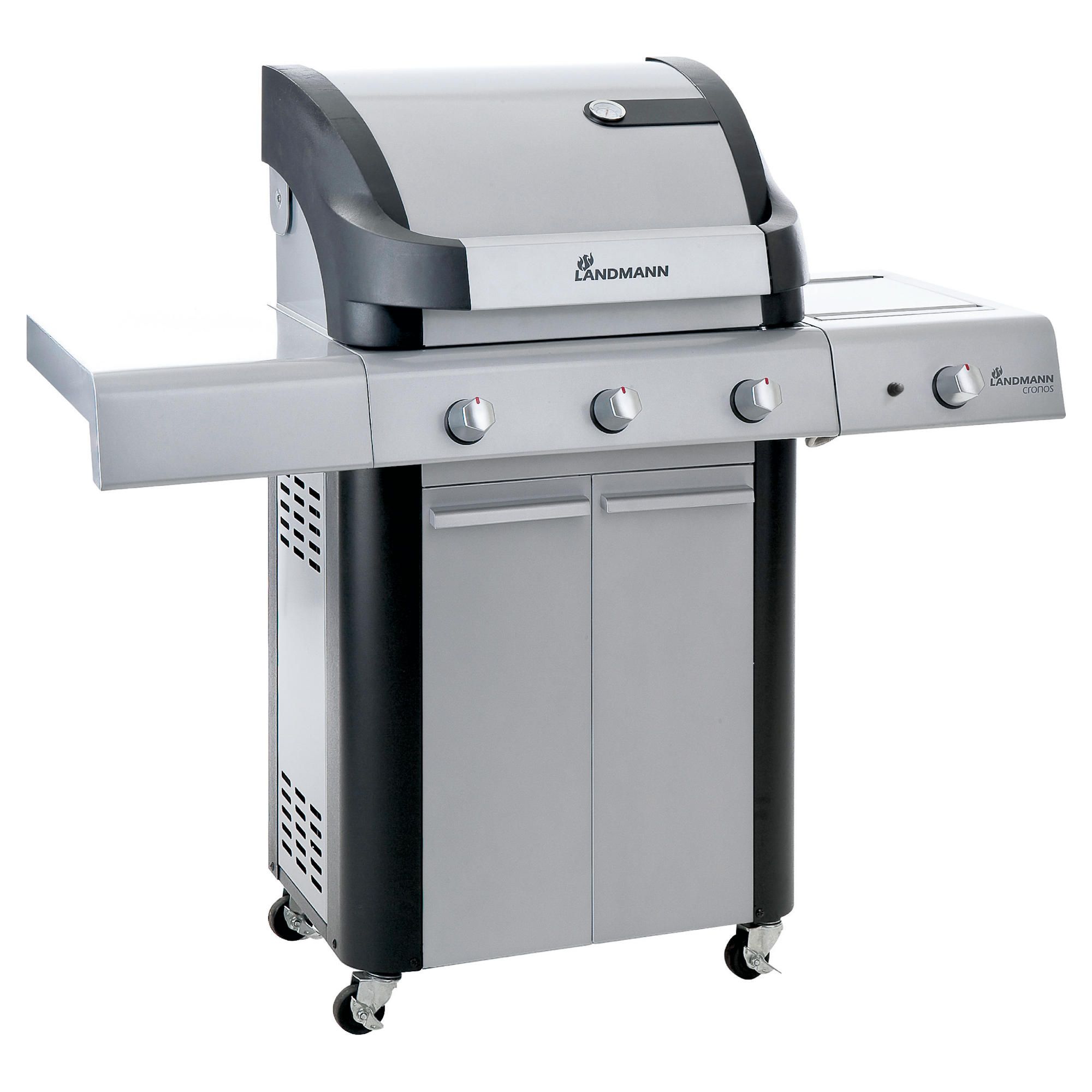 Cronos 3 Burner Gas BBQ with Side Burner & Cabinet at Tesco Direct