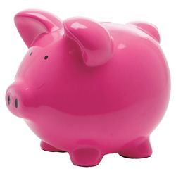 Present Time Moneybank Pig Ceramic pink