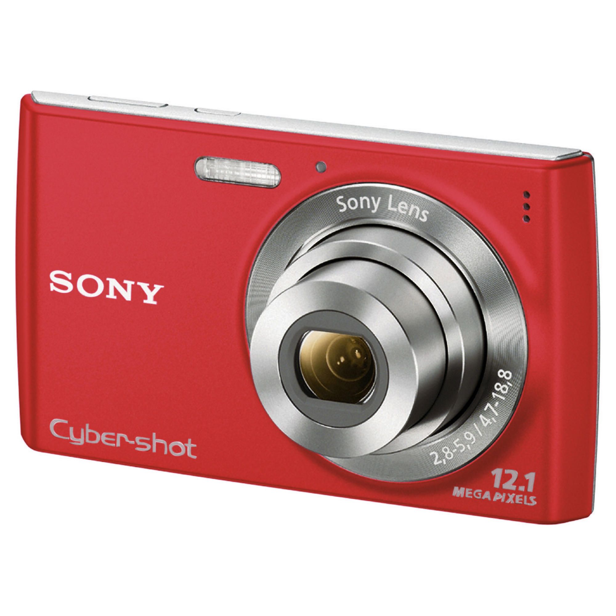 Sony DSCW510 Cyber-shot Digital Still Camera - Red (12.1MP, 4x Optical Zoom) 2.7 inch LCD