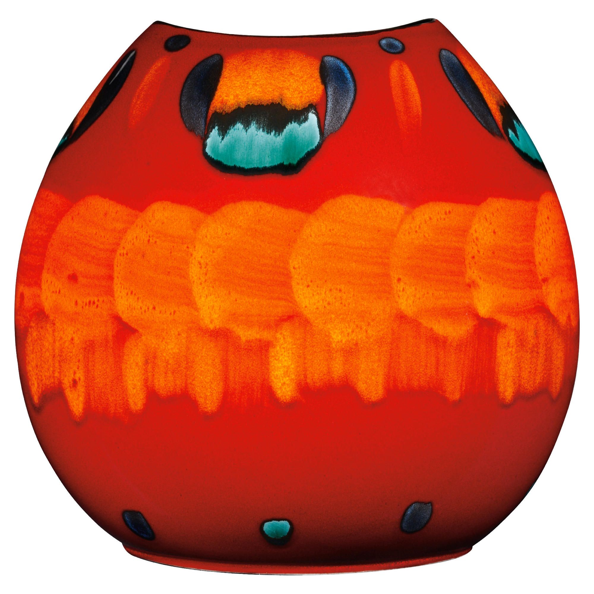 D/S Poole Pottery Volcano Purse Vase 26cm