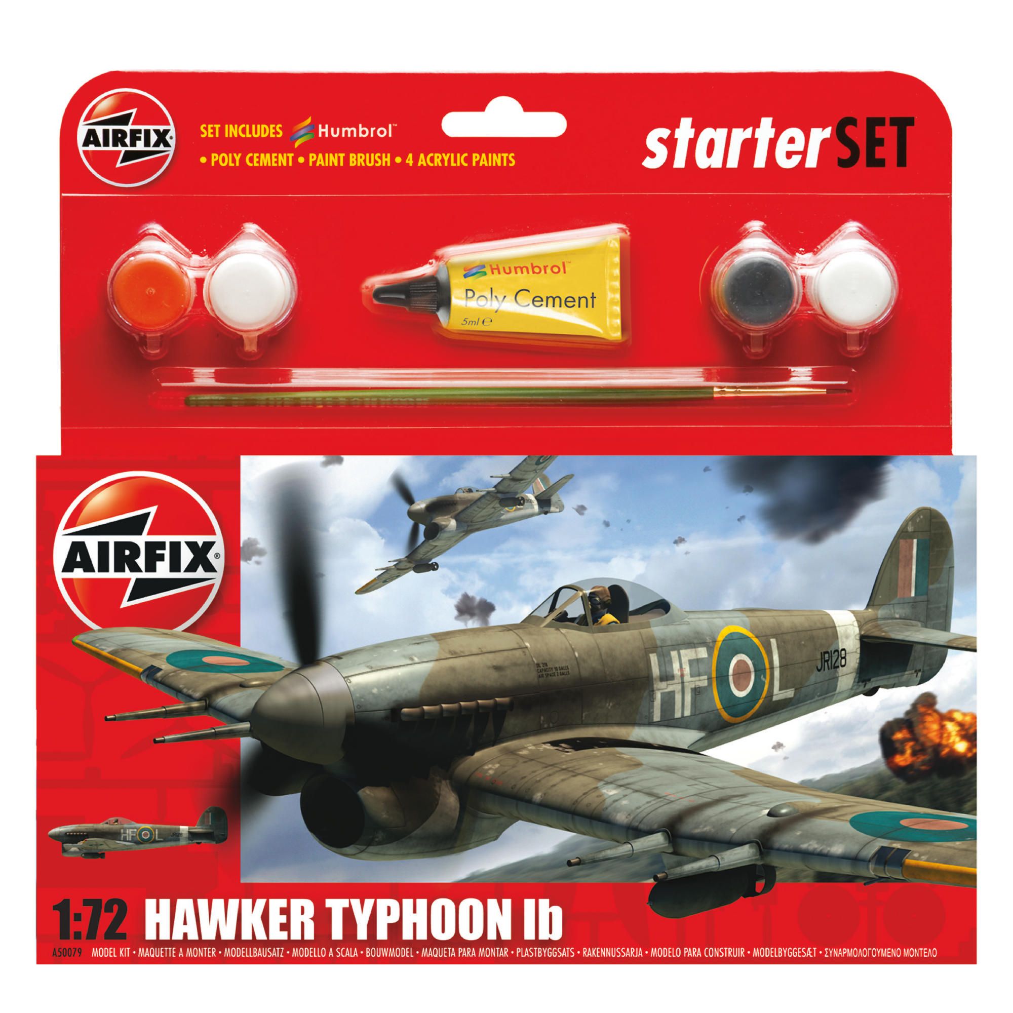 Airfix Typhoon 1:72 Scale Cat 1 Gift Set
