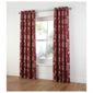 Tesco Ava Jacquard lined eyelet Curtains W162xL229cm (64x90"), Red