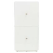Stockholm White Gloss 2-Drawer Unit