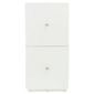 Stockholm White Gloss 2-Drawer Unit