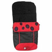 Petite Star City Bug Red/Black Footmuff