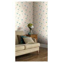 Arthouse Adelphi floral teal wallpaper