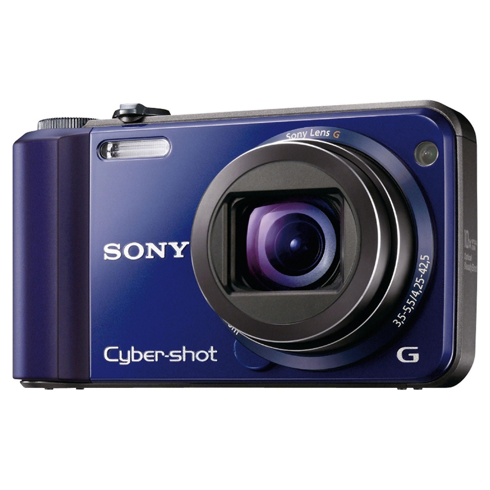 Sony DSCH70L Cyber-shot Digital Still Camera - Blue (16.1MP, 10x Optical Zoom) 3 inch LCD