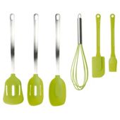 Taylors Eye Witness 6 piece Silicone Utensils Set, Lime