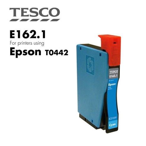 Image of Tesco T0442 Cyan Printer Ink Cartridge (for Epson T 0442 Cyan )