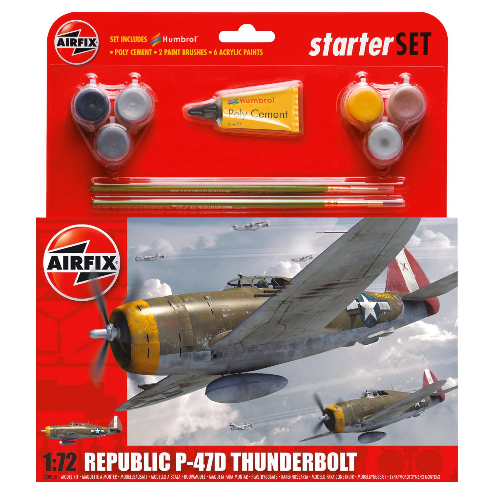 Airfix P-47D Thunderbolt 1:72 Scale Cat 2 Gift Set