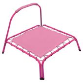 Tesco Out There Junior Rectangular Trampoline with Handle, Pink