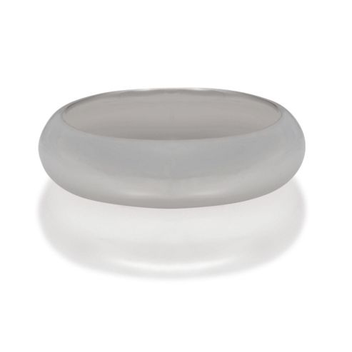 9ct White Gold mens 5mm Wedding Ring, Q