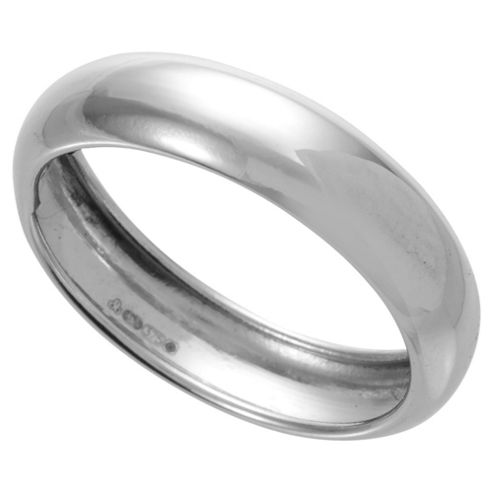 Mens 9ct white gold 5mm wedding ring. This ring is available in sizes ...