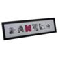 Present Time Photo Frame Family Letter wood Black