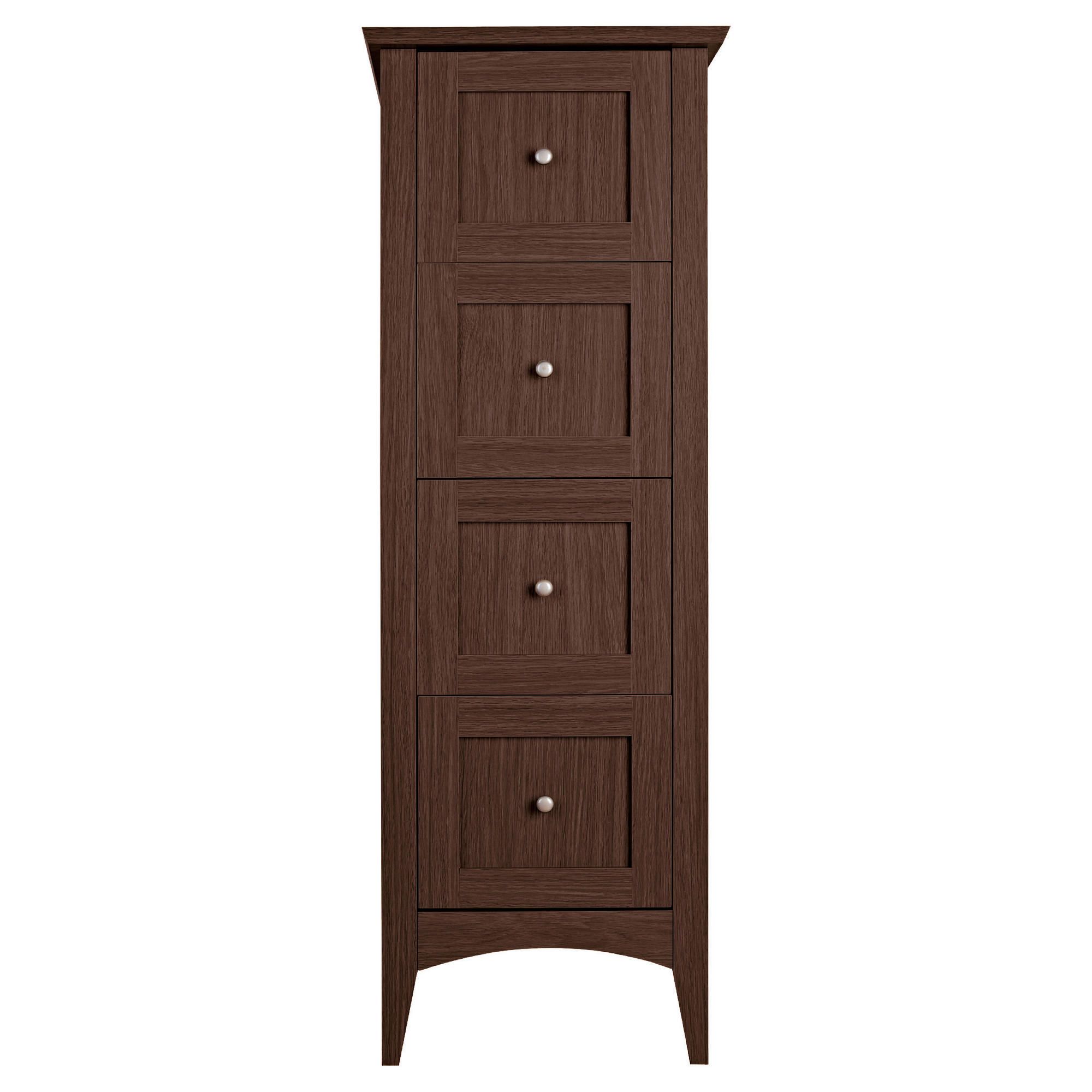 Portico Dark Wood 4-Drawer Unit