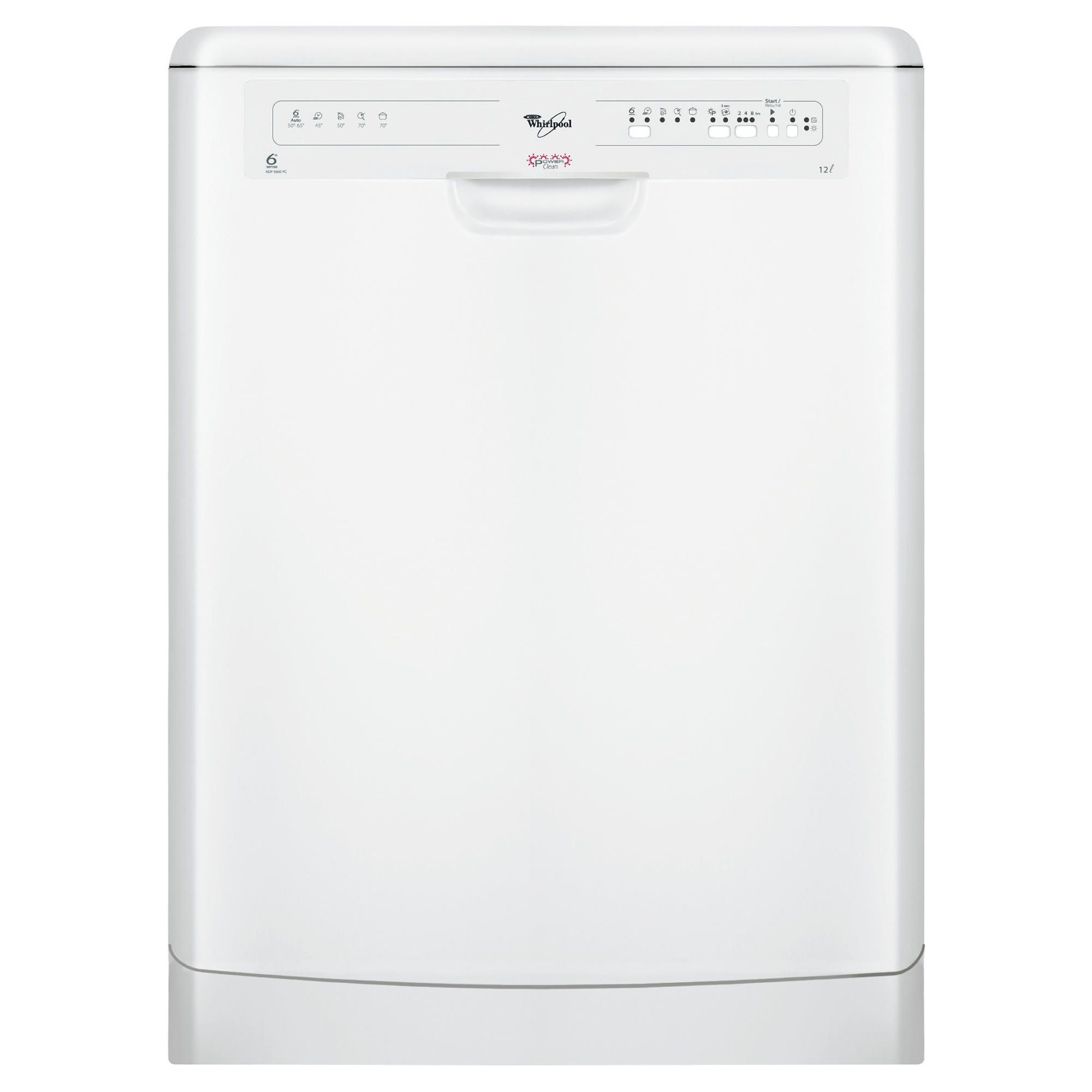 Whirlpool ADP5600WH Full Size White Dishwasher..