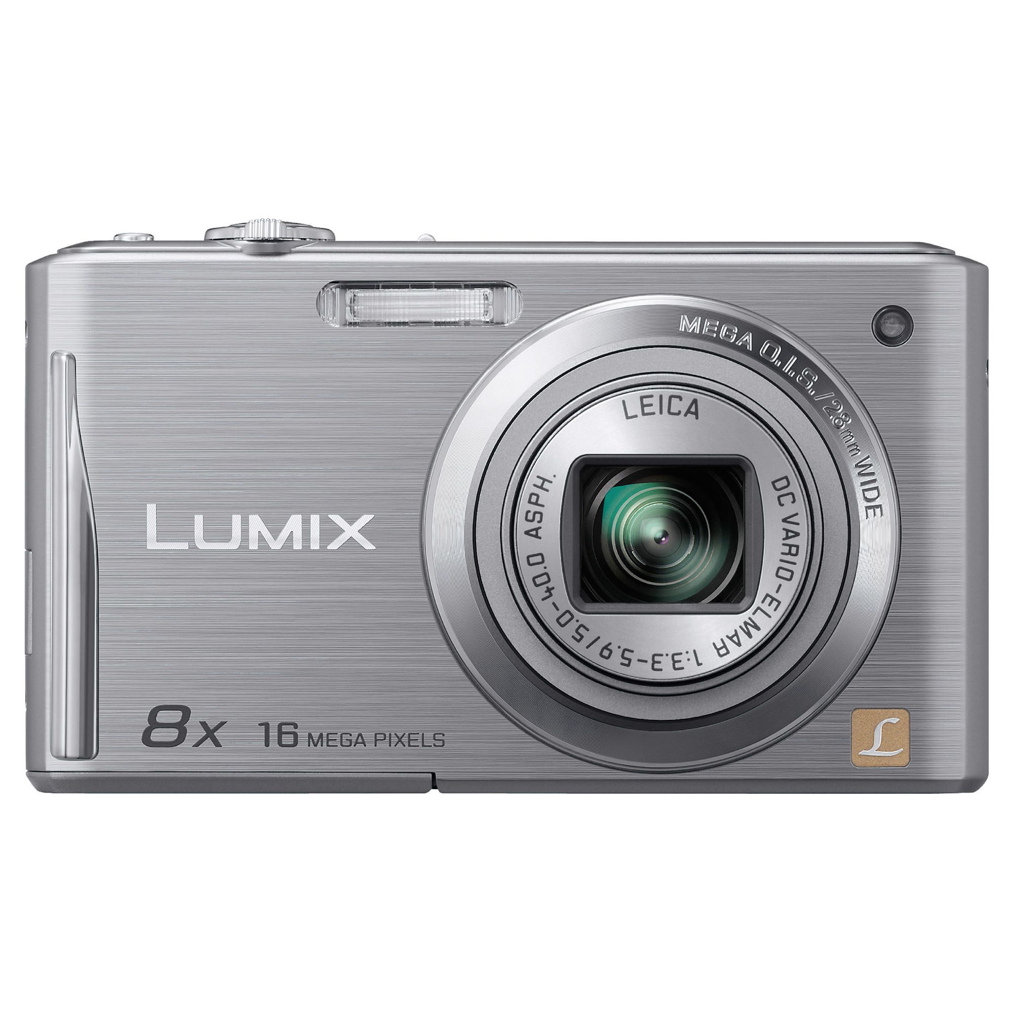 Panasonic Lumix FS37 Digital Camera - Silver (16.1MP, 8x Optical Zoom) 3 inch Touchscreen LCD