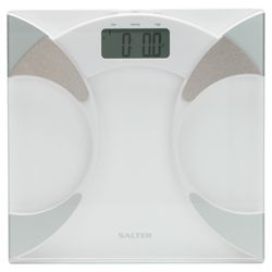 Salter Glass Body Analyser Scales - 9141 WH3R