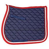 Cottage craft Dotty Saddlecloth Navy Pony
