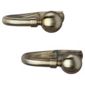Pair of Metal Tiebacks Antique Brass-Effect