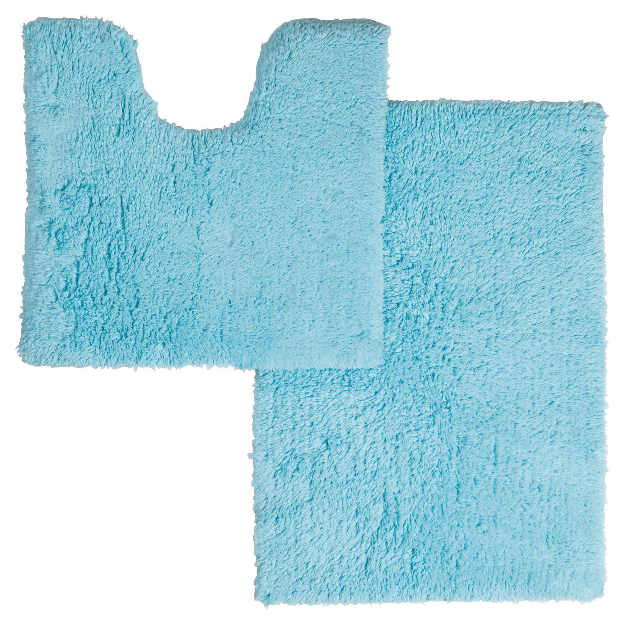 Tesco Pedestal and Bath Mat Set Aqua