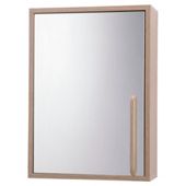 Eva Light Oak Single Mirrored Cabinet