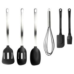 Taylors Eye Witness 6 piece Silicone Utensils Set, Black