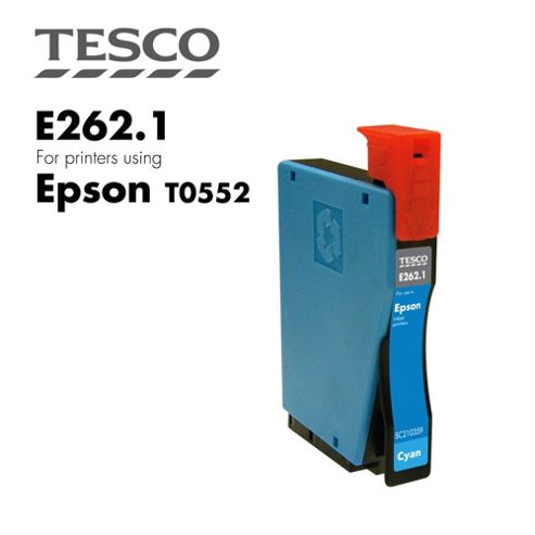 Image of Tesco T0552 Cyan Printer Ink Cartridge (for Epson T 0552 Cyan )