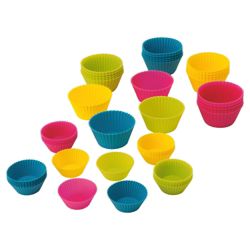 Tesco Set of 48 Large & Small Silicone Bun Cases